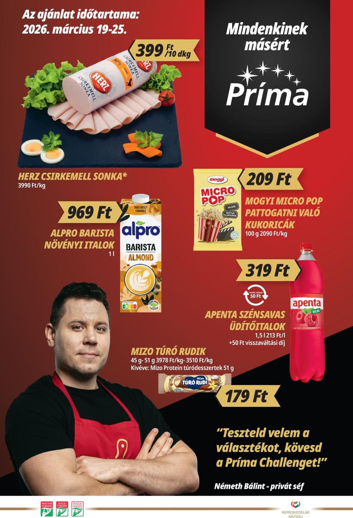 Príma akciós újság, érvényes 2026.03.19. - 2026.03.25.