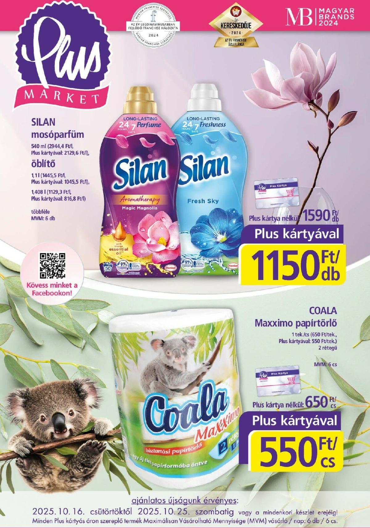 Plus Market akciós újság, érvényes 10.16. - 10.25.