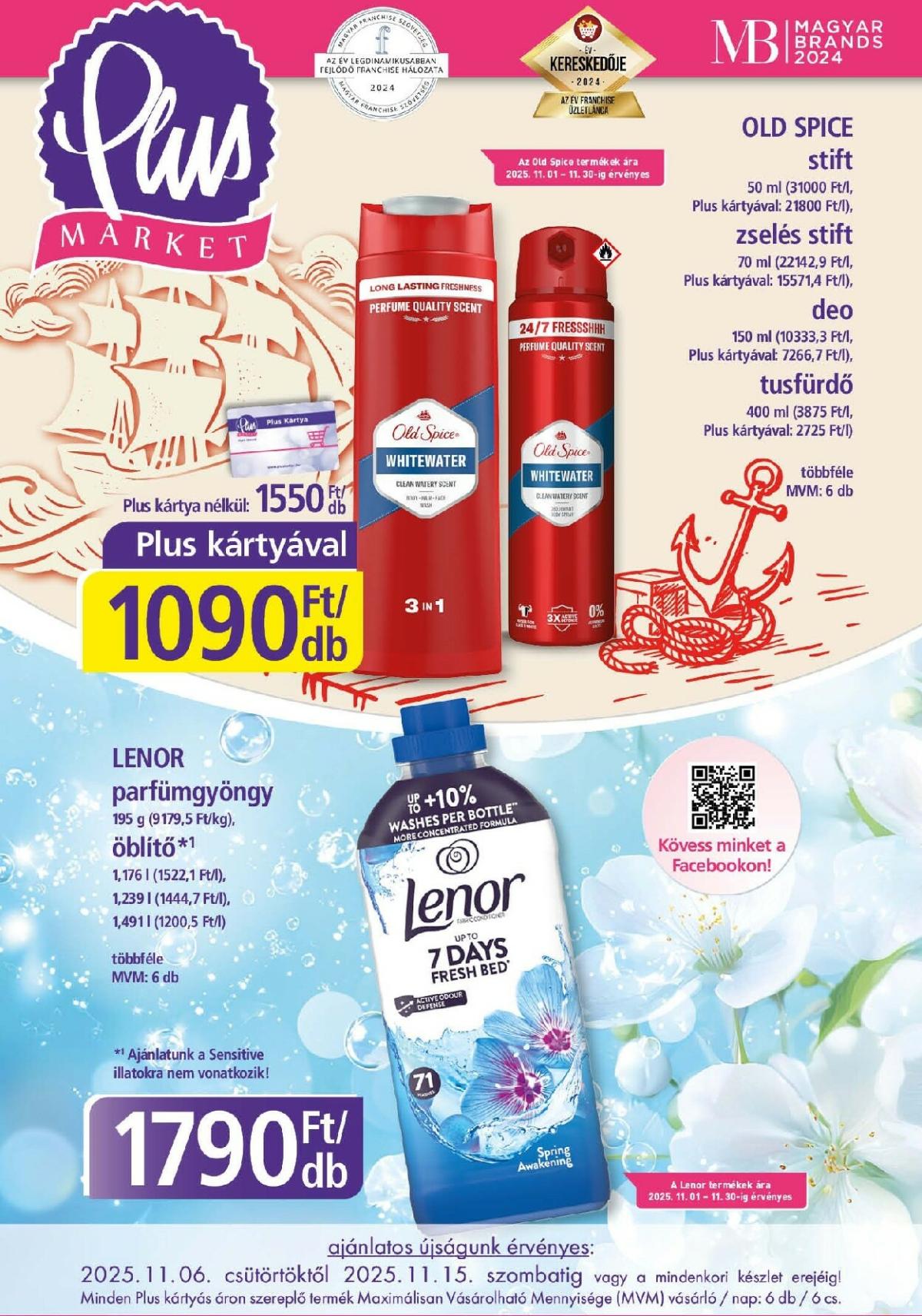 Plus Market akciós újság, érvényes 11.06. - 11.15.