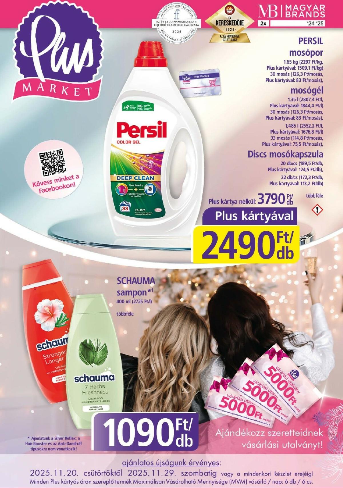 Plus Market akciós újság, érvényes 11.20. - 11.29.