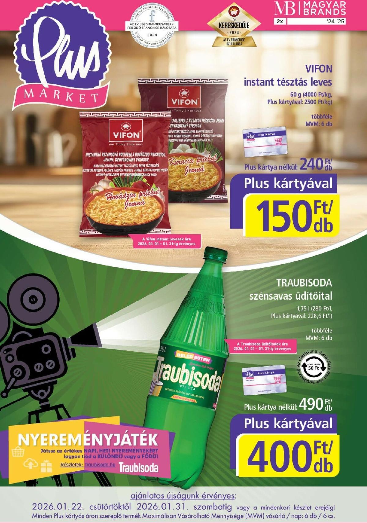 Plus Market akciós újság, érvényes 01.22. - 01.31.