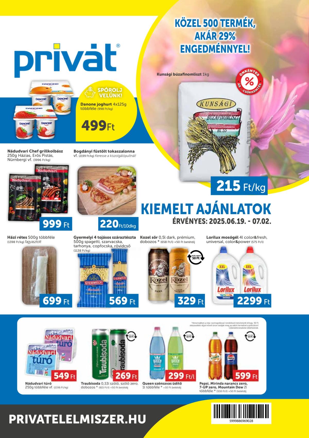 Privát akciós újság, érvényes 06.19. - 07.02.