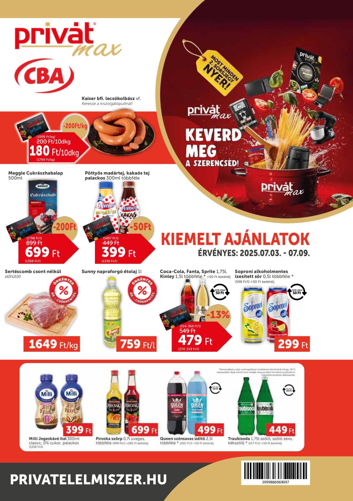 Privát Max akciós újság, érvényes 07.03. - 07.09.