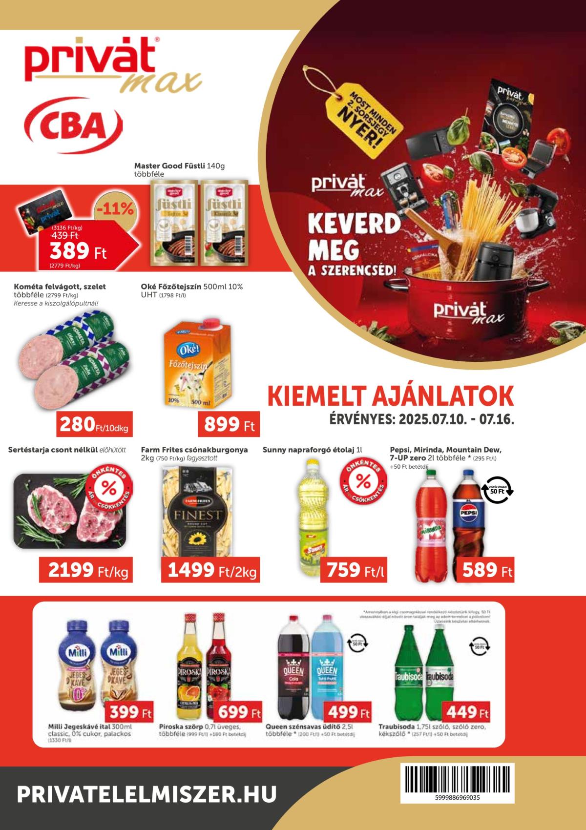 Privát Max akciós újság, érvényes 07.10. - 07.16.