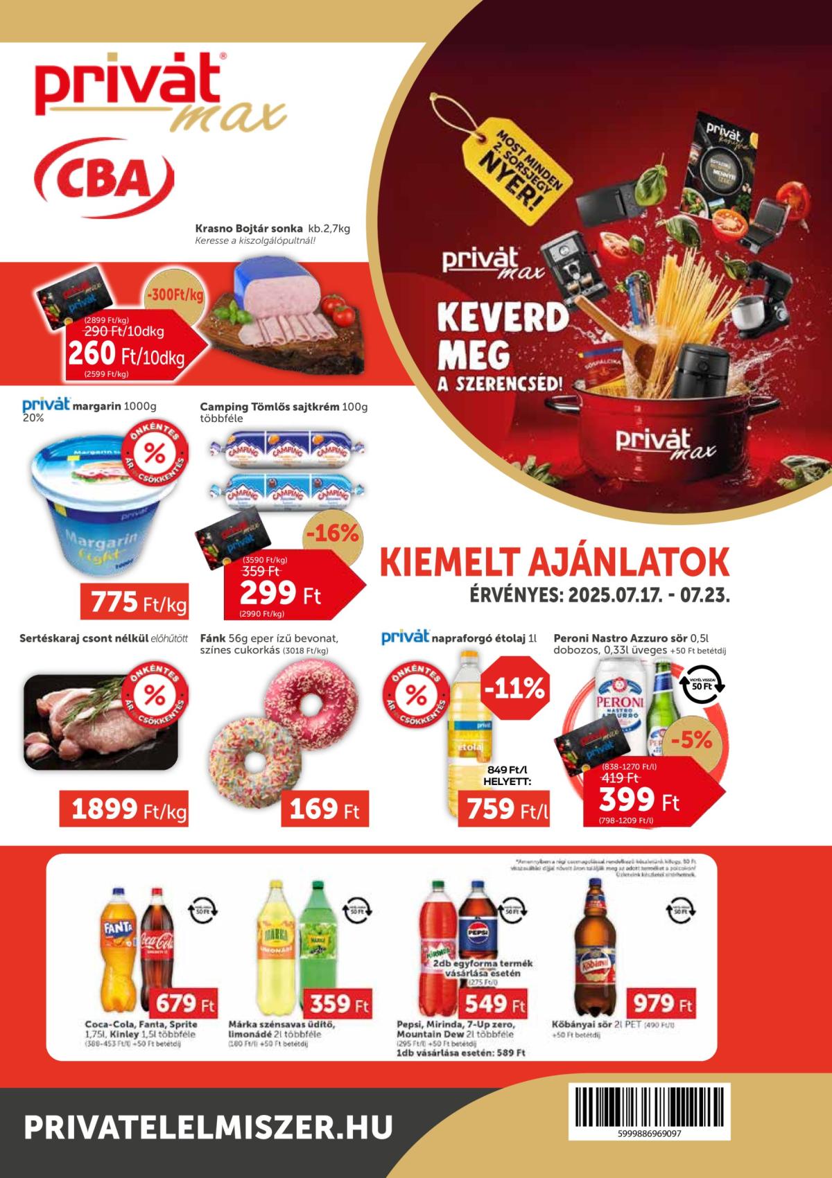 Privát Max akciós újság, érvényes 07.17. - 07.23.