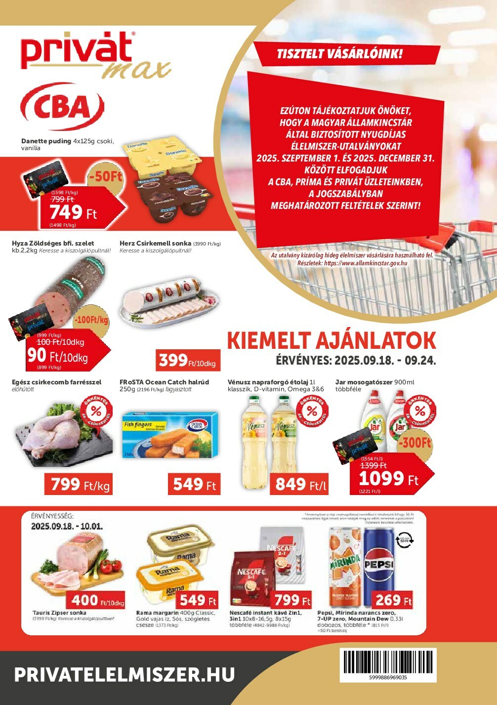 Privát Max akciós újság, érvényes 09.18. - 09.24.