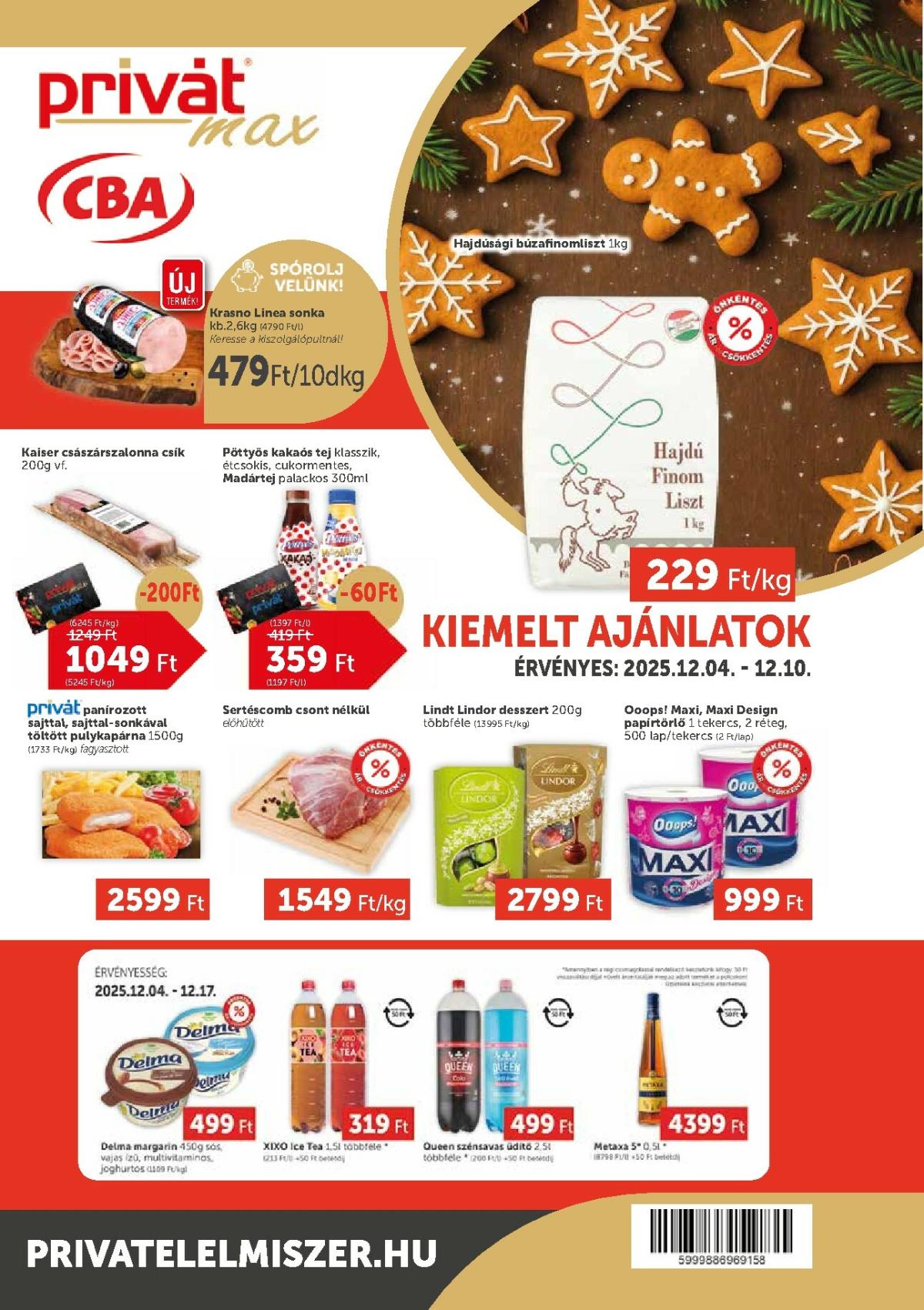 Privát Max akciós újság, érvényes 12.04. - 12.10.