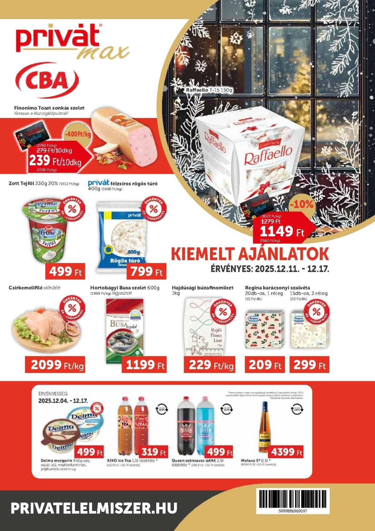 Privát Max akciós újság, érvényes 12.11. - 12.17.
