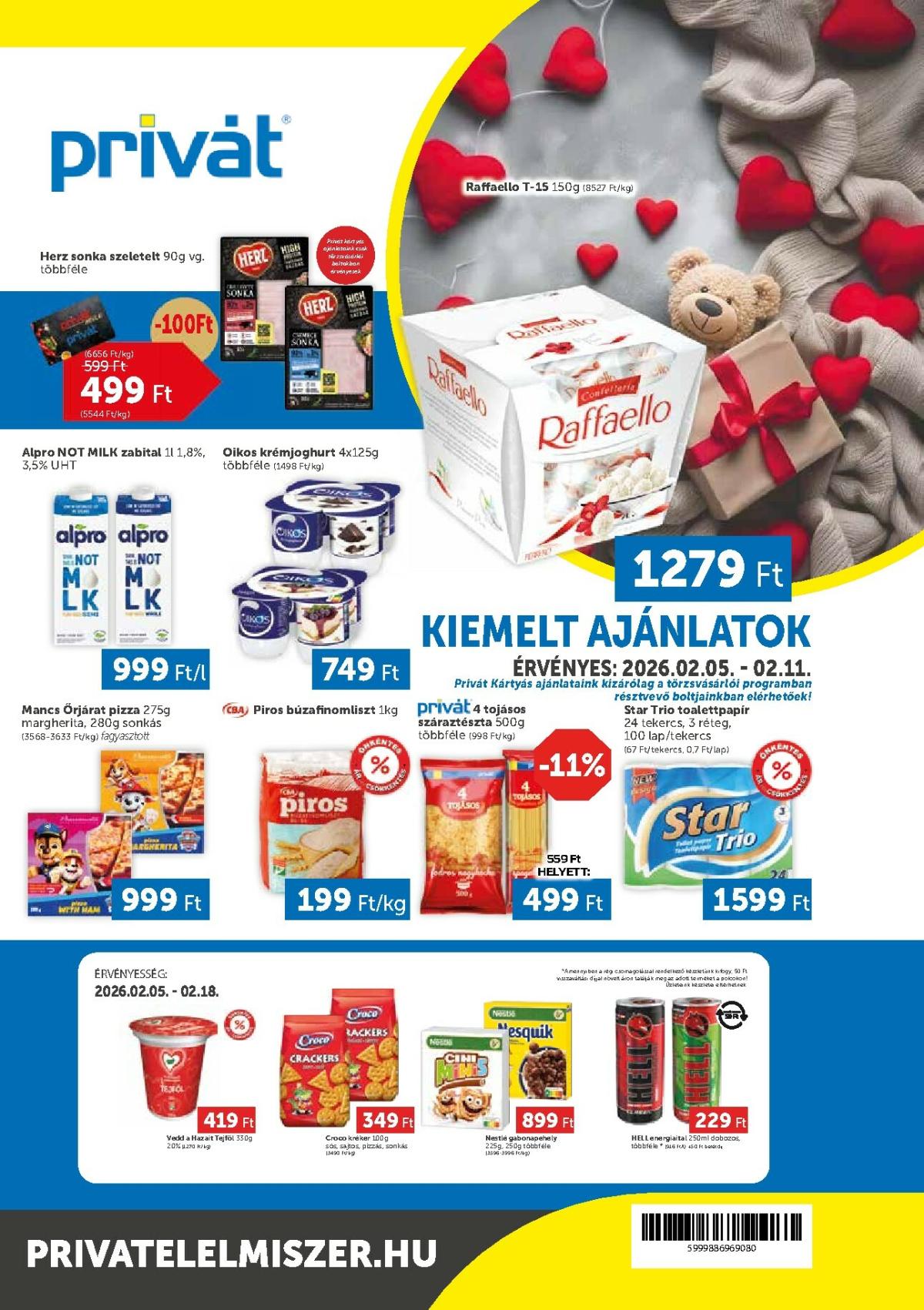 Privát akciós újság, érvényes 2026.02.05. - 2026.02.11.