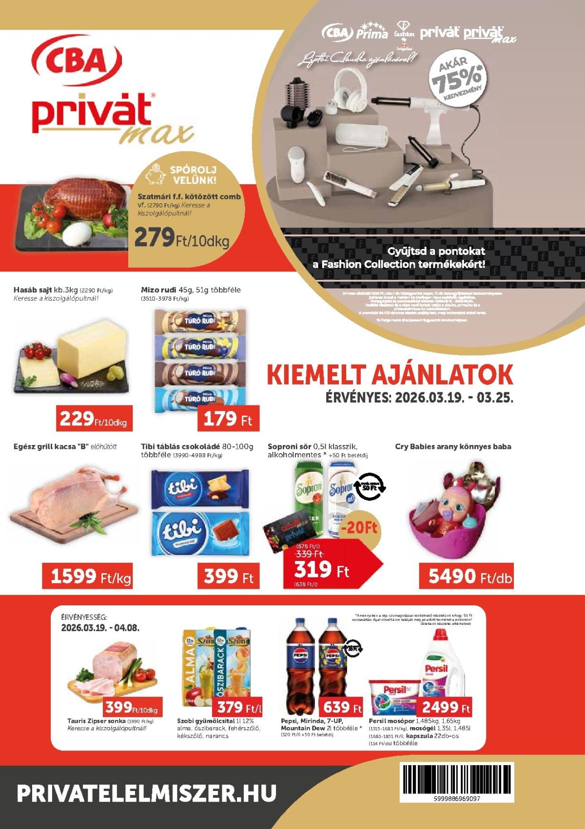 Privát Max akciós újság, érvényes 2026.03.19. - 2026.03.25.