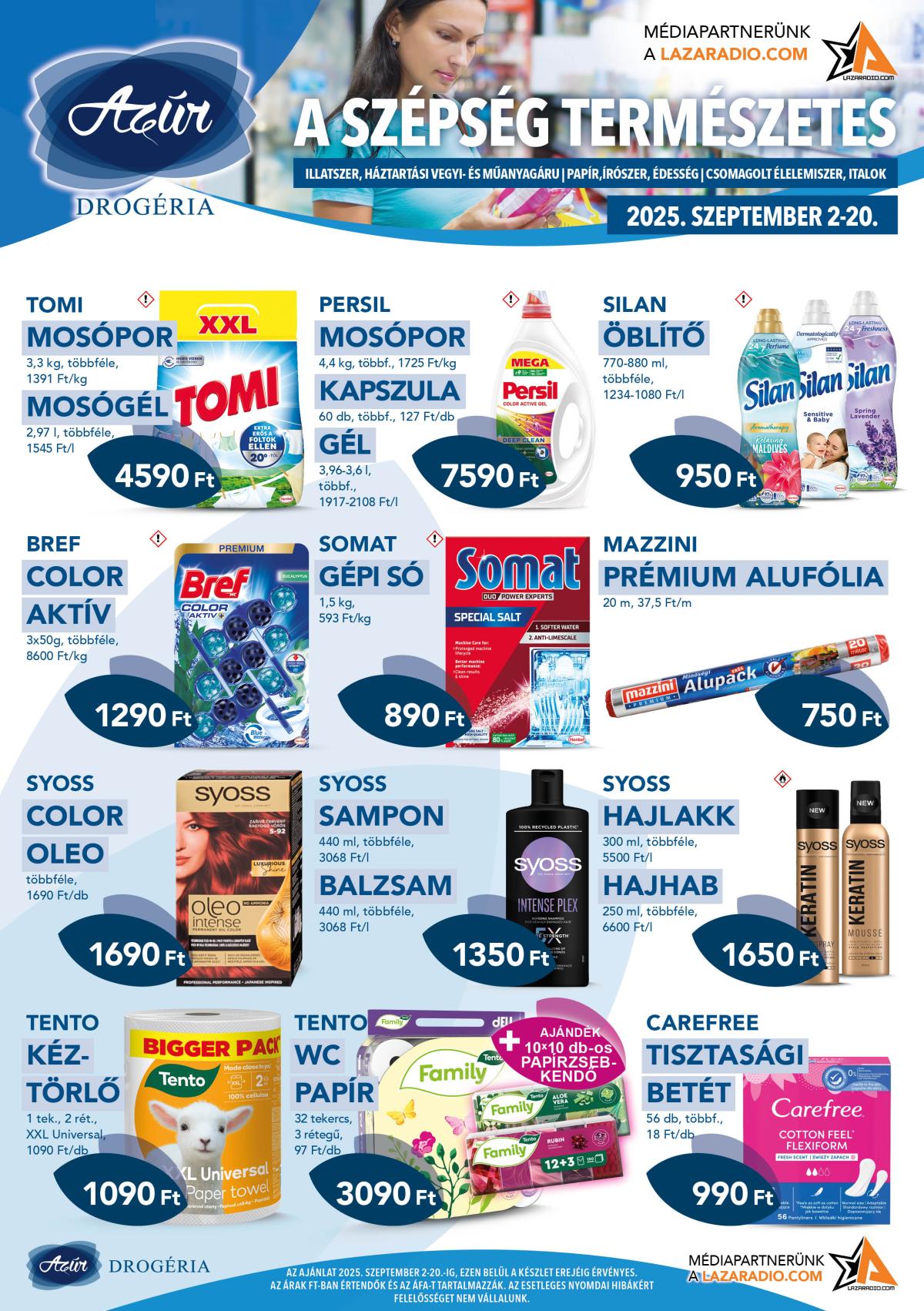 Azúr akciós újság, érvényes 09.02. - 09.20.