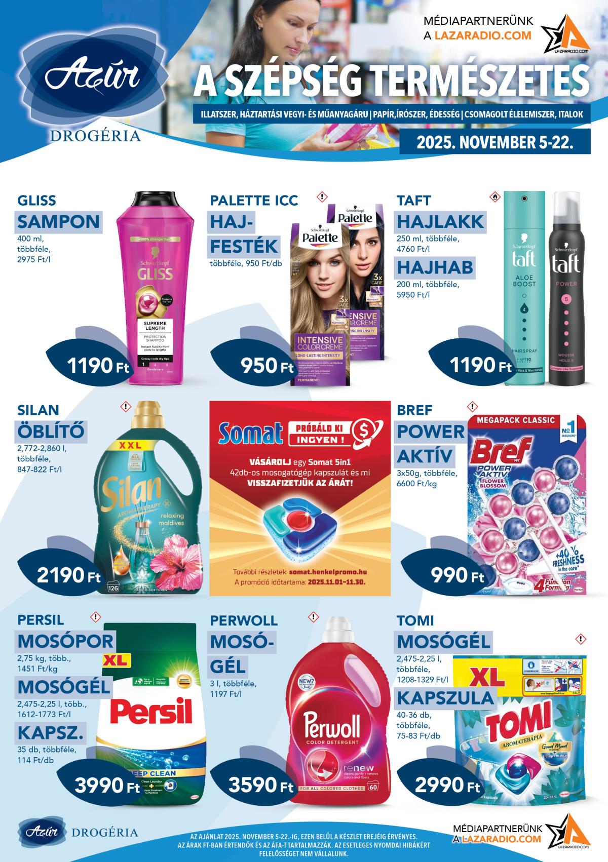 Azúr akciós újság, érvényes 11.05. - 11.22.