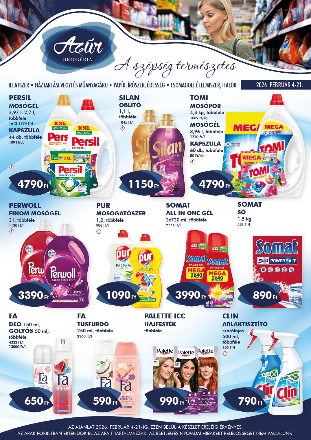 Azúr akciós újság, érvényes 2026.02.04. - 2026.02.21.