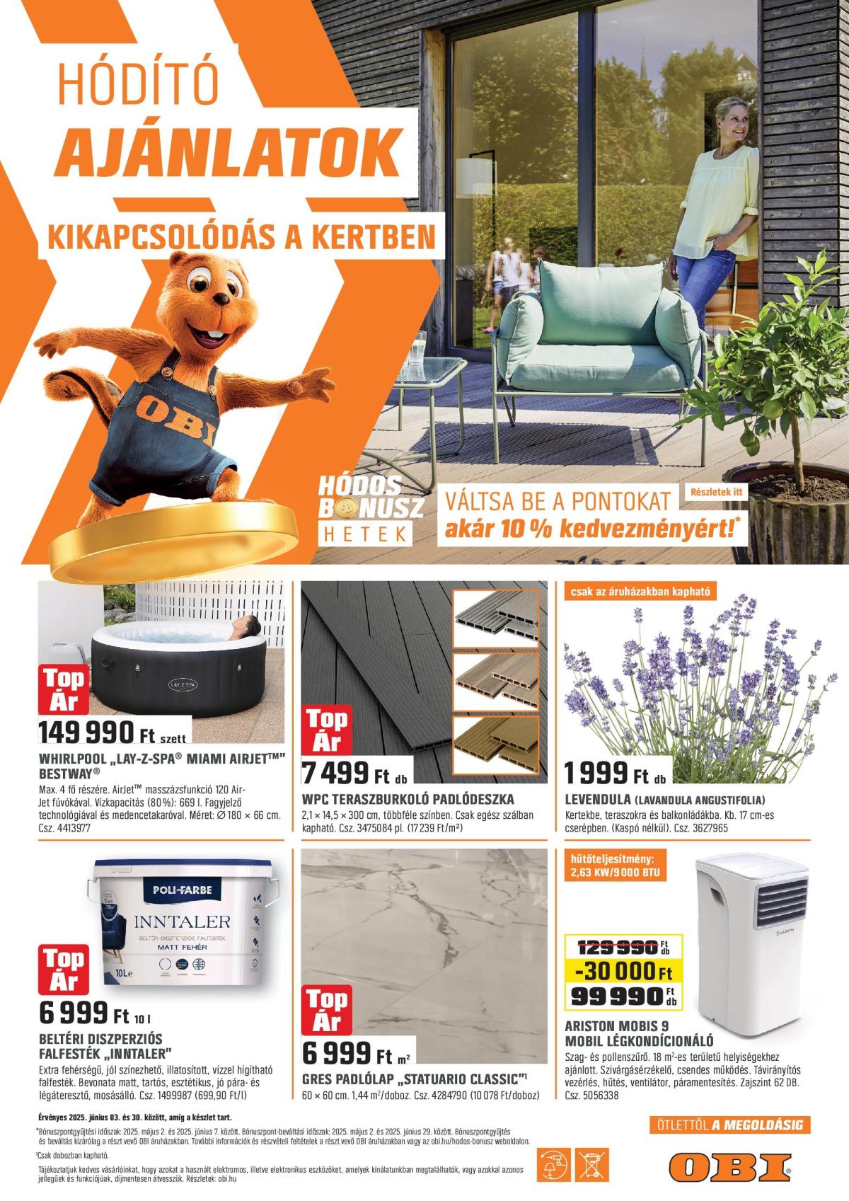 OBI akciós újság, érvényes 06.02. - 06.30.