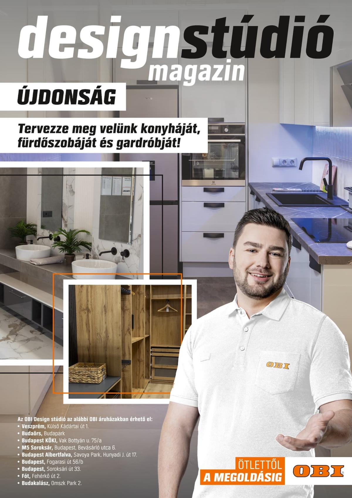 OBI - Designstúdió magazin akciós újság, érvényes 08.20. - 09.21.