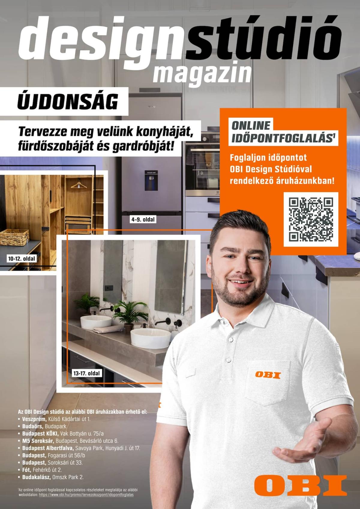 OBI - Designstúdió magazin akciós újság, érvényes 01.08. - 12.31.