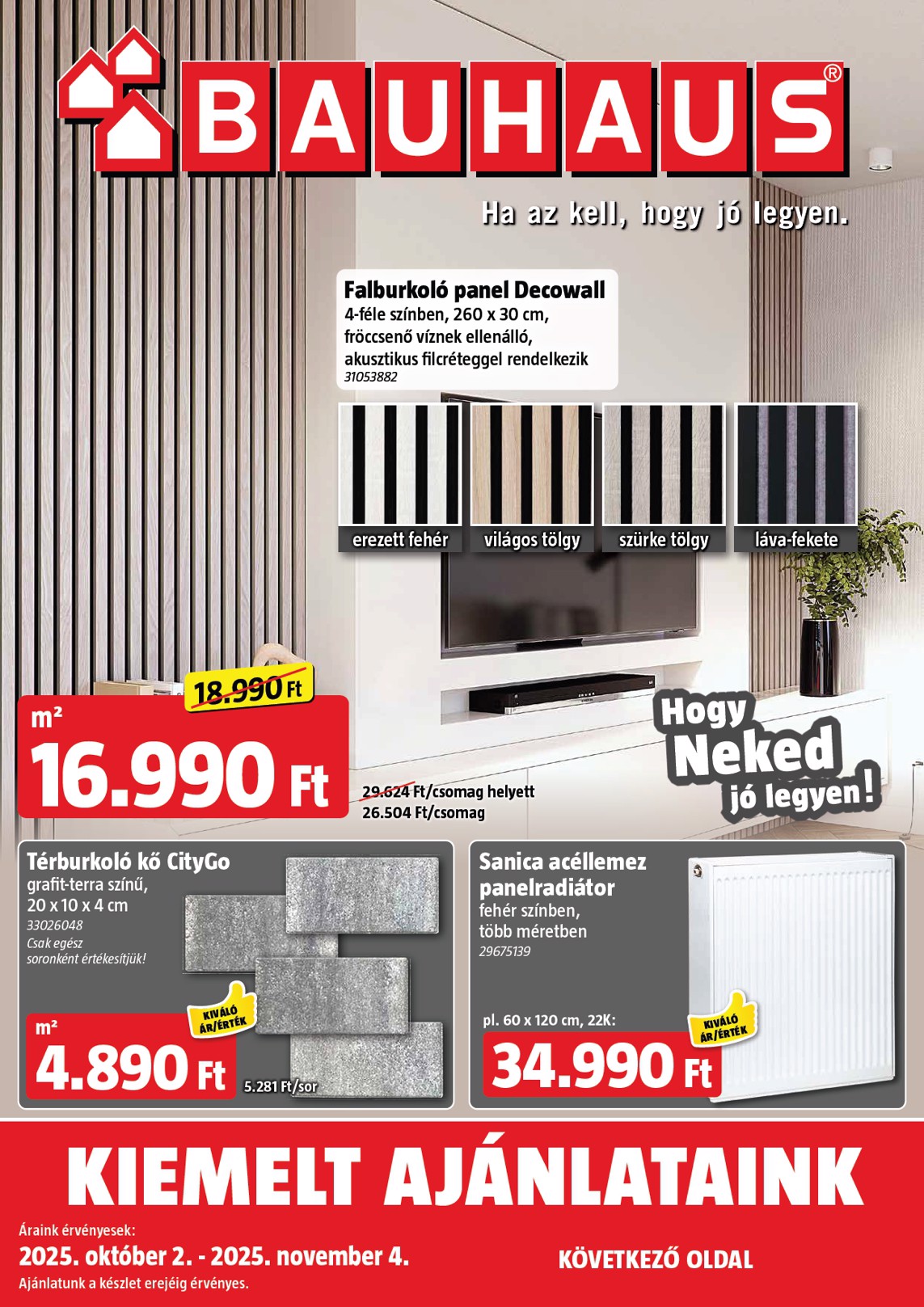 BAUHAUS - Kiemelt ajánlataink akciós újság, érvényes 10.02. - 11.04.