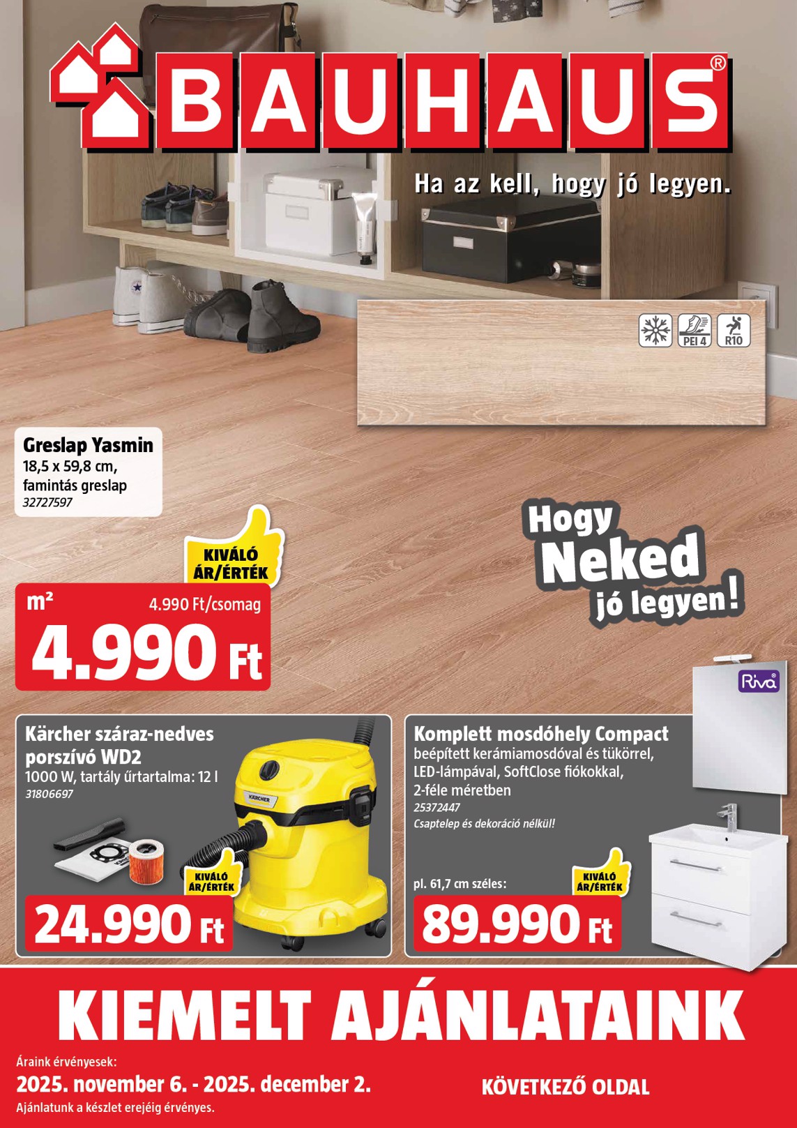 BAUHAUS akciós újság, érvényes 11.06. - 12.02.