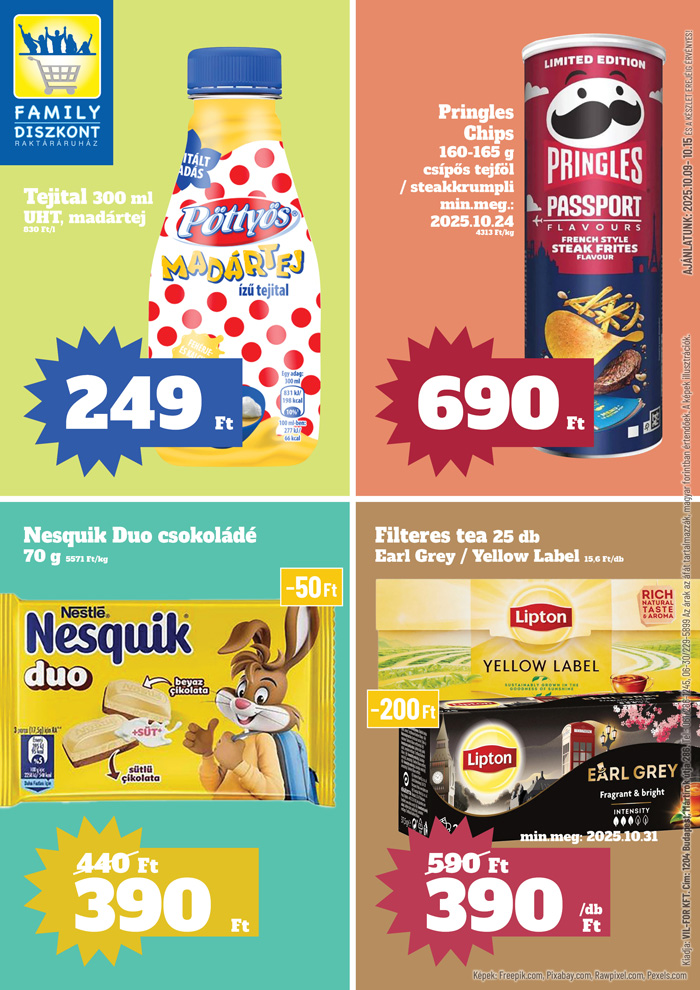 Family Diszkont akciós újság, érvényes 10.09. - 10.15.