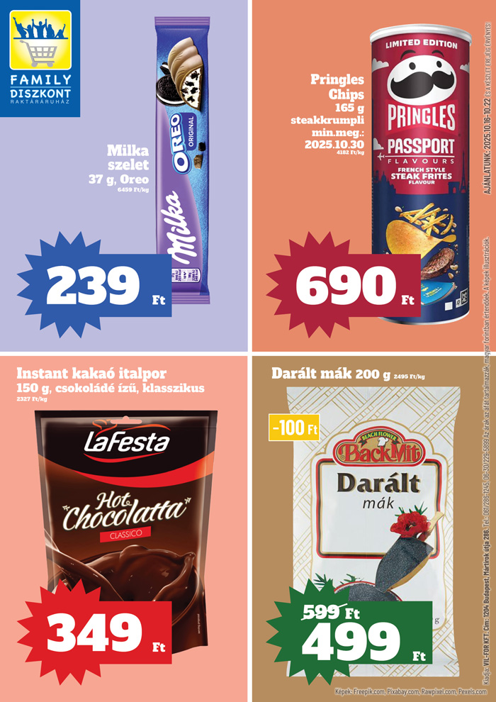 Family Diszkont akciós újság, érvényes 10.16. - 10.22.