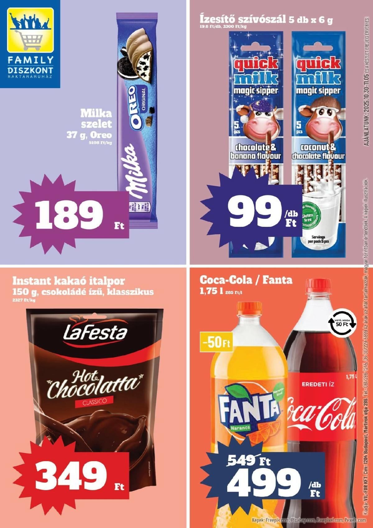 Family Diszkont akciós újság, érvényes 10.30. - 11.05.