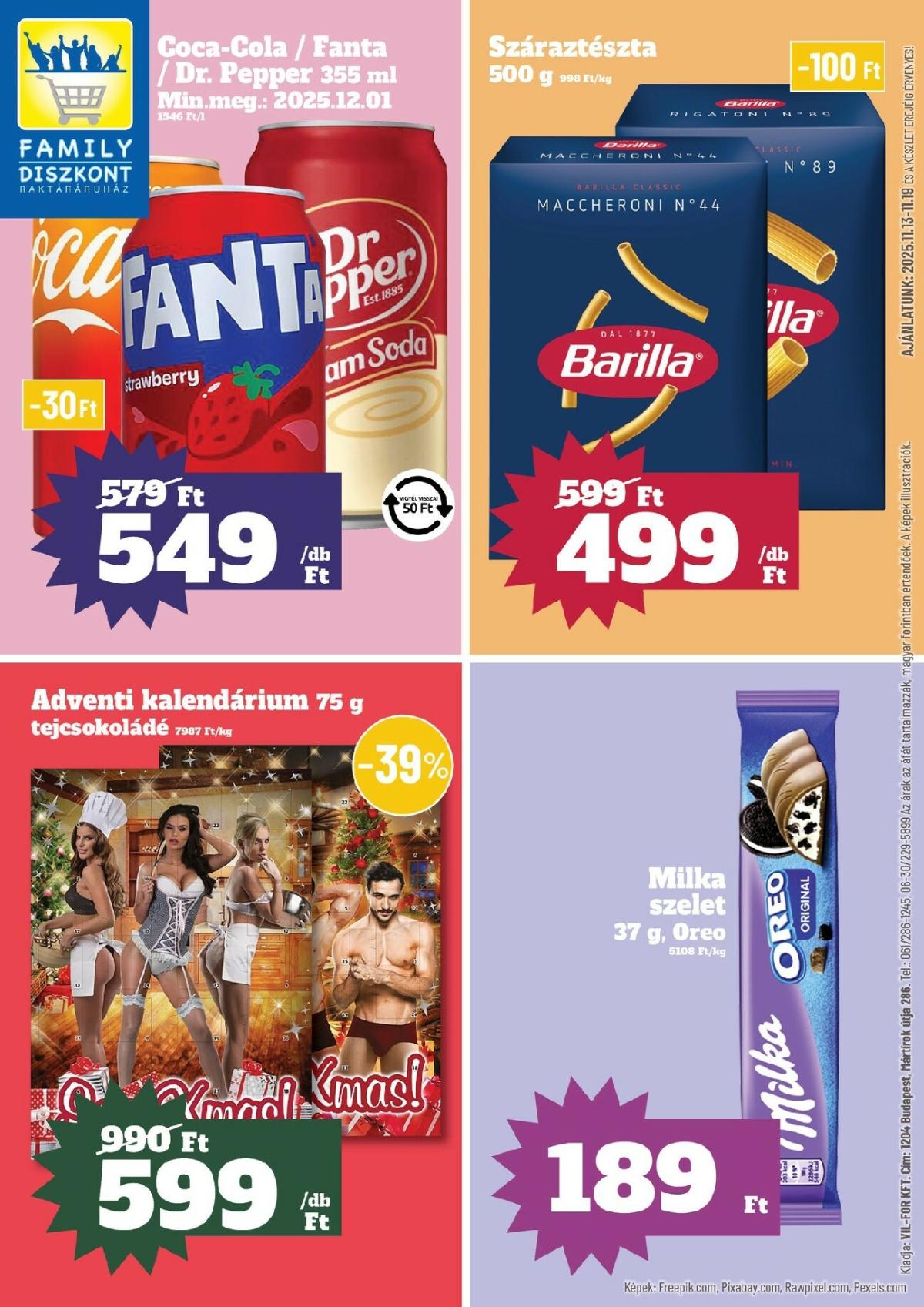 Family Diszkont akciós újság, érvényes 11.13. - 11.19.