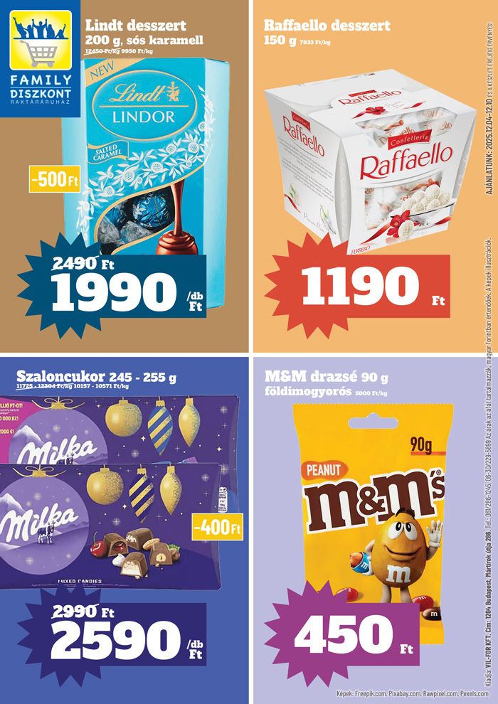Family Diszkont akciós újság, érvényes 12.04. - 12.10.