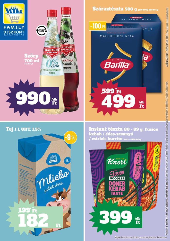 Family Diszkont akciós újság, érvényes 2026.03.05. - 2026.03.11.