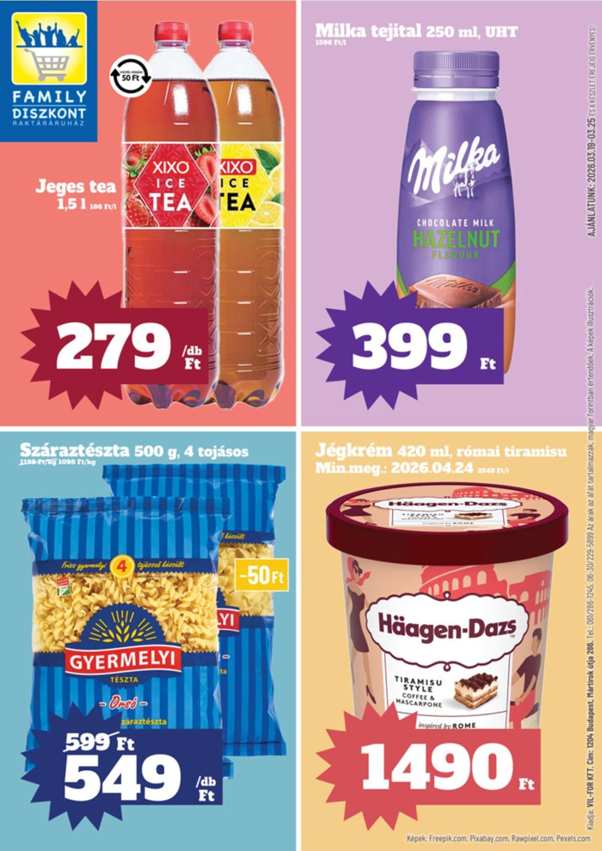 Family Diszkont akciós újság, érvényes 2026.03.19. - 2026.03.25.