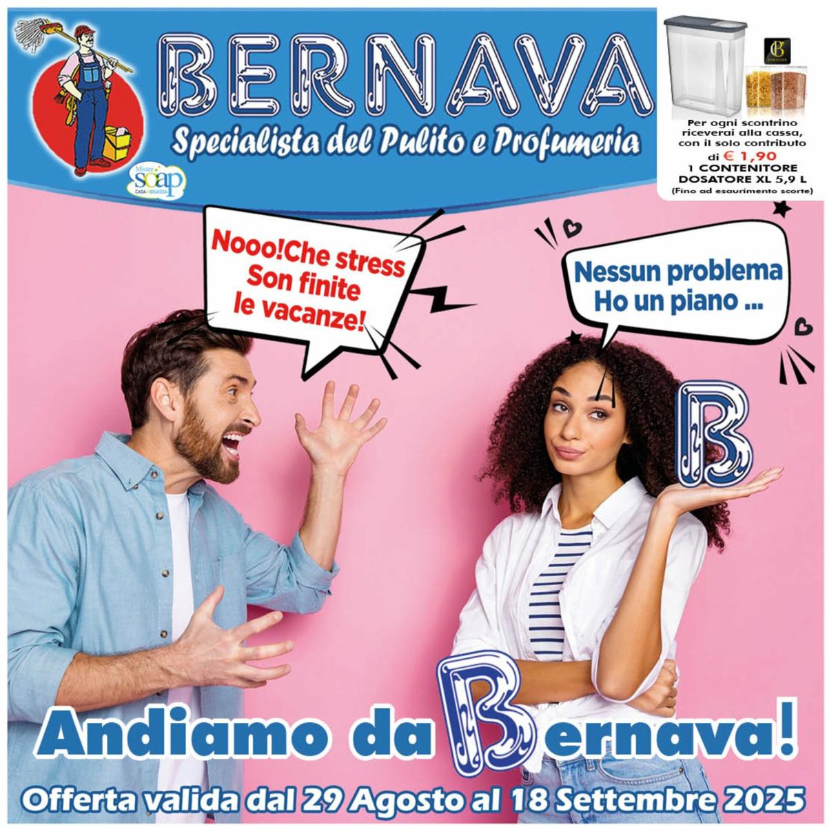 Volantino Bernava valido dal 29/08 al 18/09