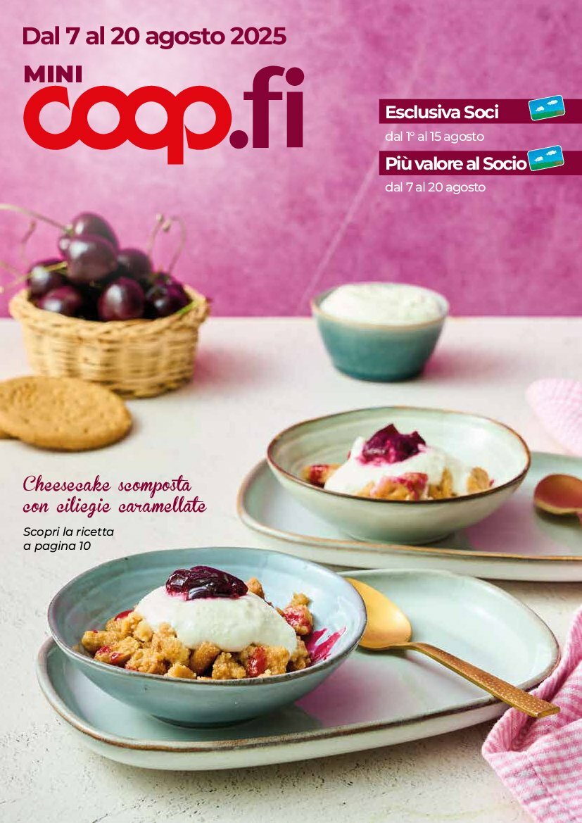 Volantino Coop Firenze - Mini valido dal 07/08 al 20/08