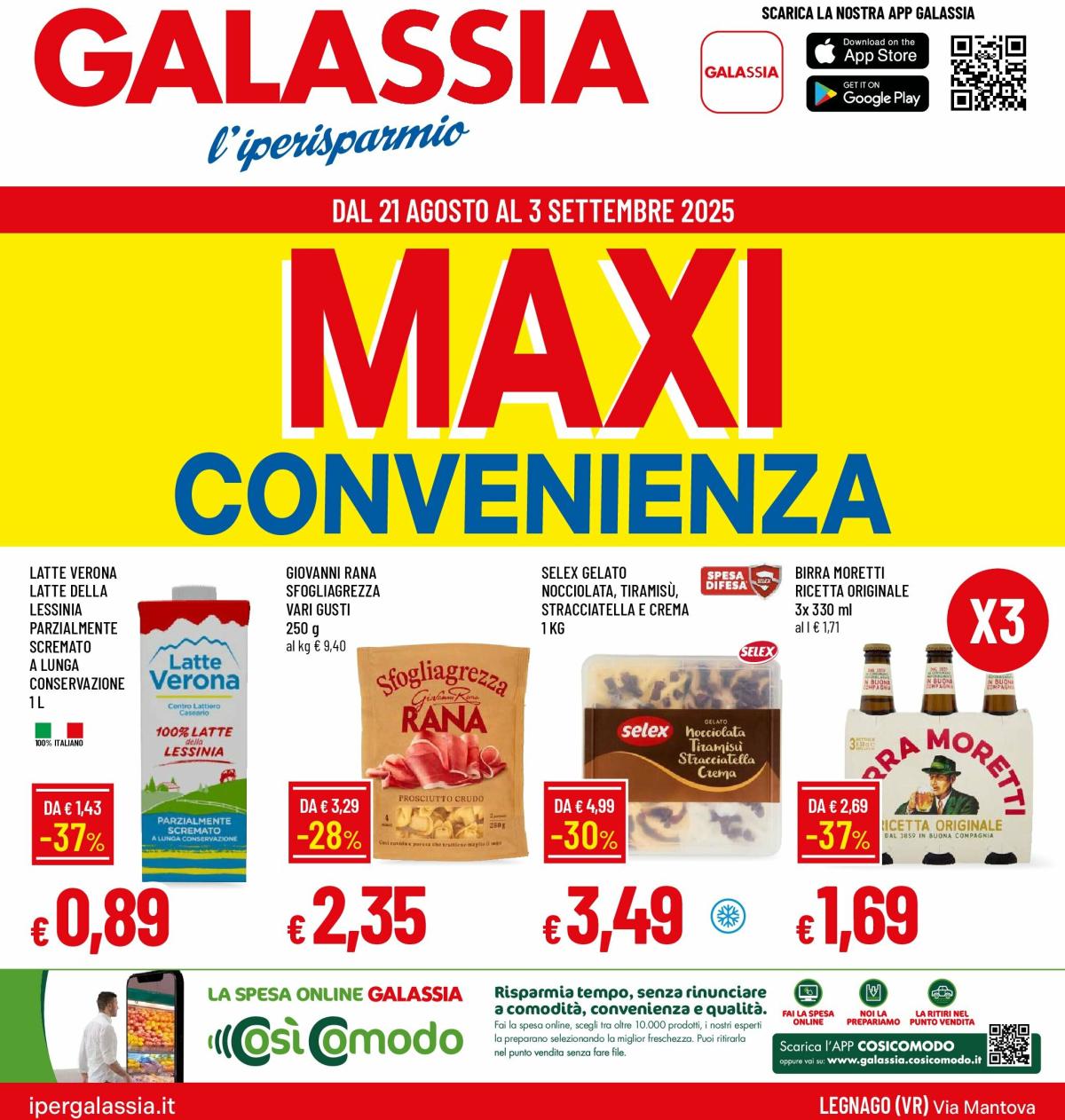 Volantino Galassia - Legnano valido dal 21/08 al 03/09