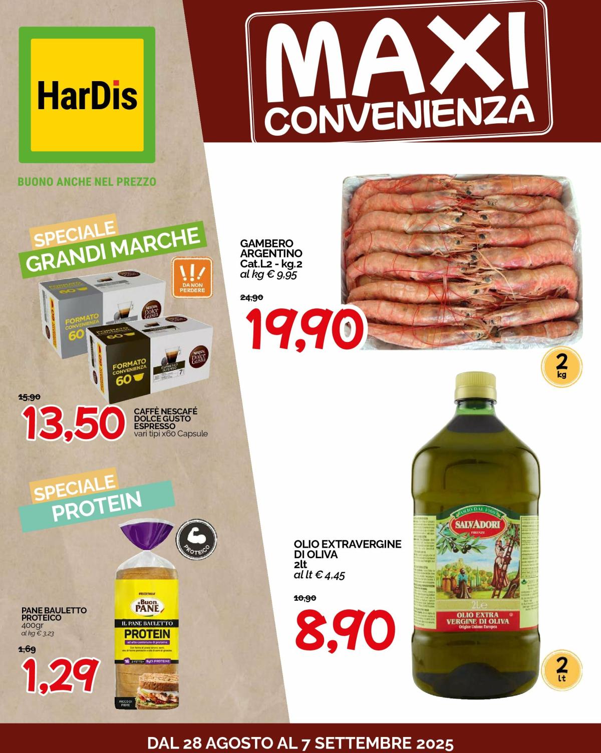 Volantino Hardis valido dal 28/08 al 07/09