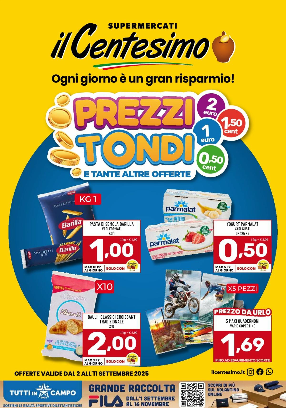 Volantino il Centesimo valido dal 02/09 al 11/09