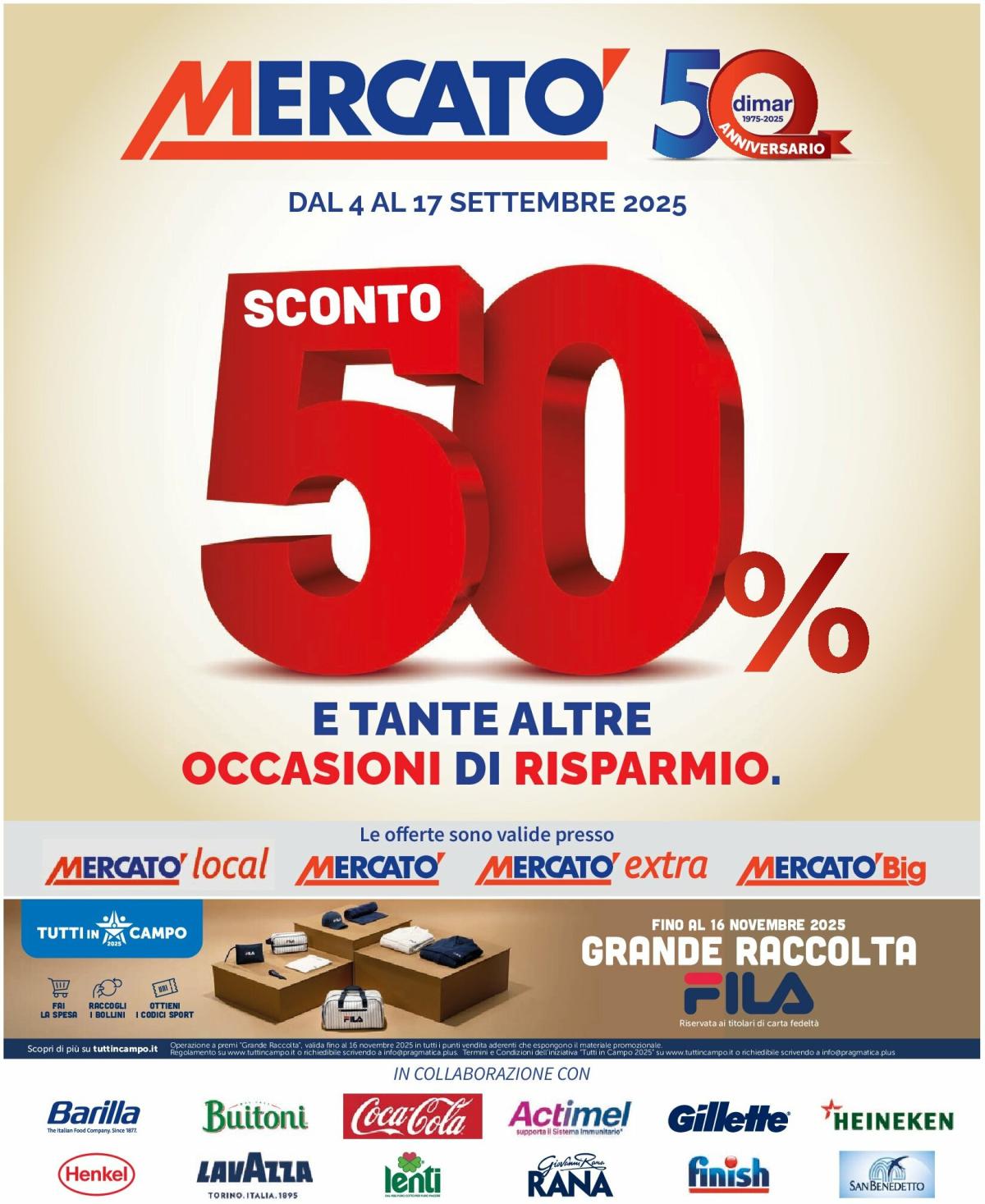Volantino Mercatò - Feste Imperdibili valido dal 04/09 al 17/09