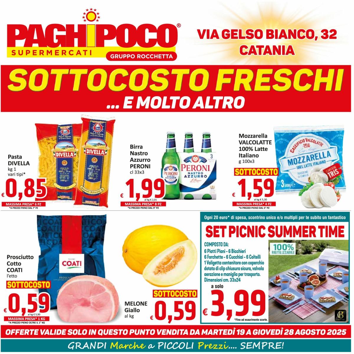 Volantino Paghi Poco - Gelso Bianco valido dal 19/08 al 28/08