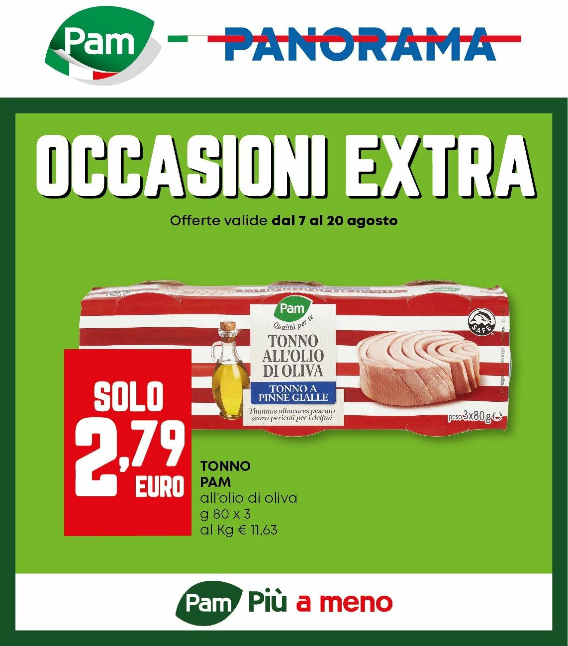 Volantino Pam Panorama - Occasioni extra valido dal 07/08 al 20/08