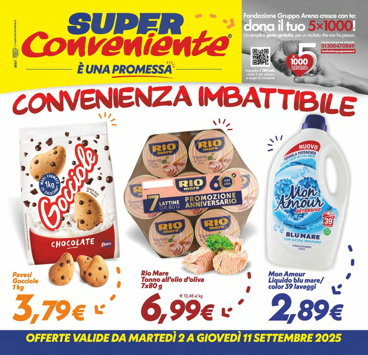 Volantino Super Conveniente - Messina, Siracusa, Palermo valido dal 02/09 al 11/09