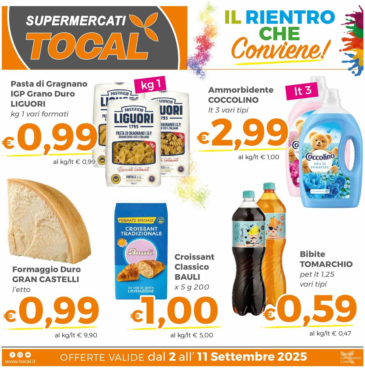 Volantino Tocal valido dal 02/09 al 11/09