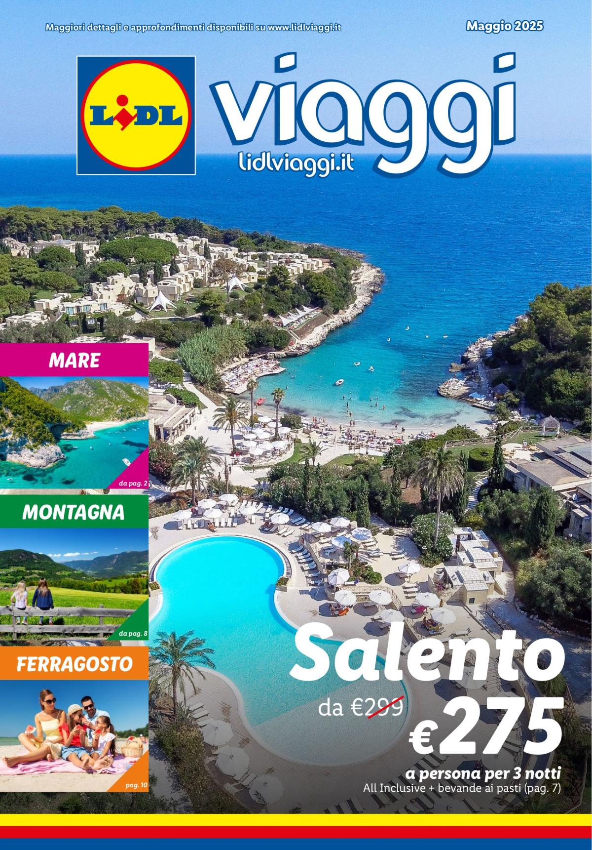 Volantino Lidl - I viaggi del mese valido dal 01/05 al 31/05