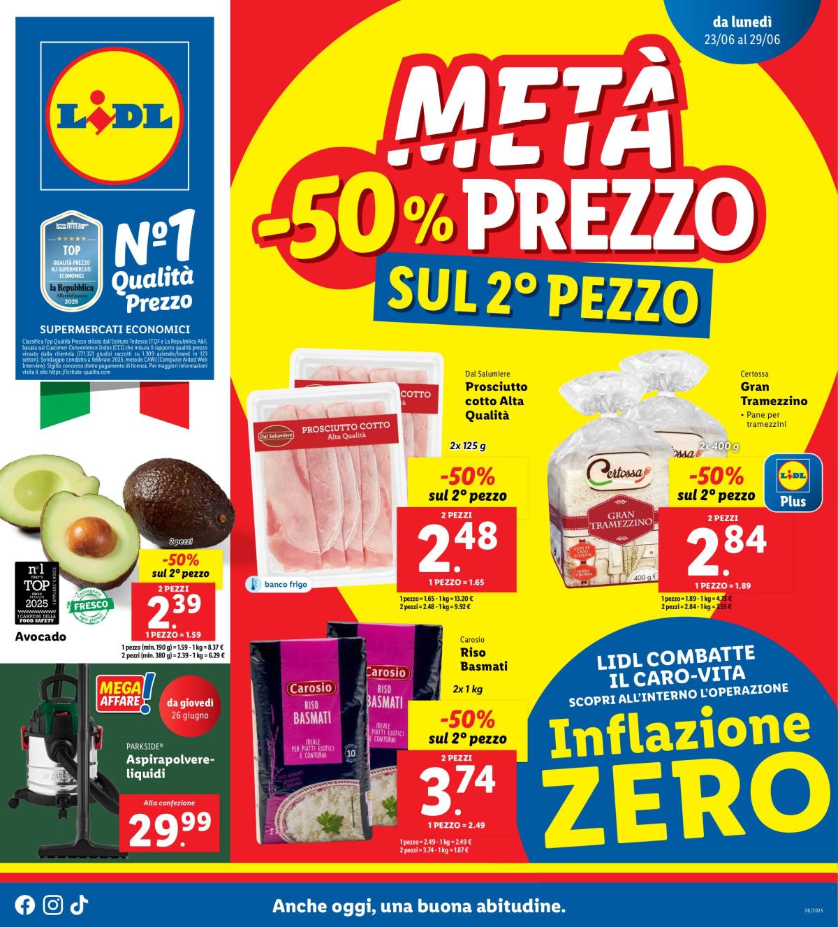 Volantino Lidl valido dal 23/06 al 29/06