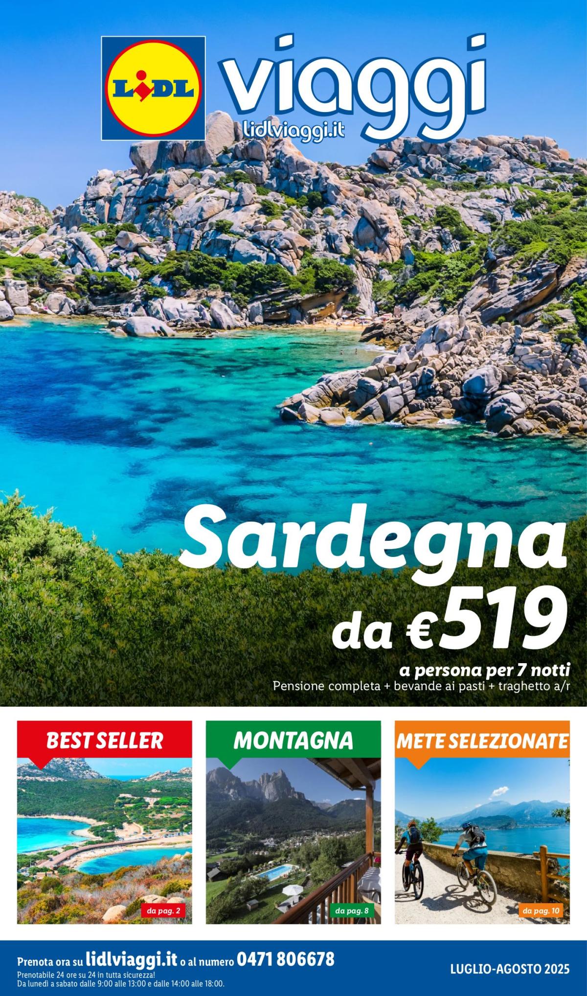 Volantino Lidl - Viaggi valido dal 01/07 al 31/07