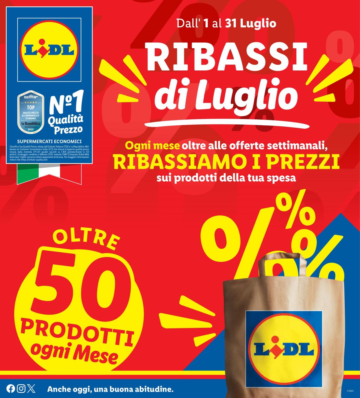 Volantino Lidl - Ribassati del mese valido dal 01/07 al 31/07