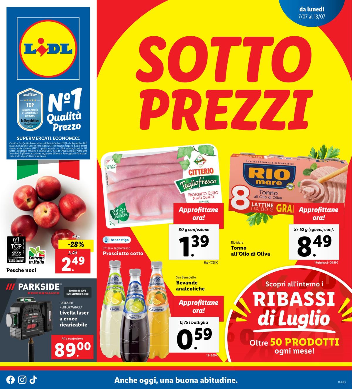 Volantino Lidl valido dal 07/07 al 13/07