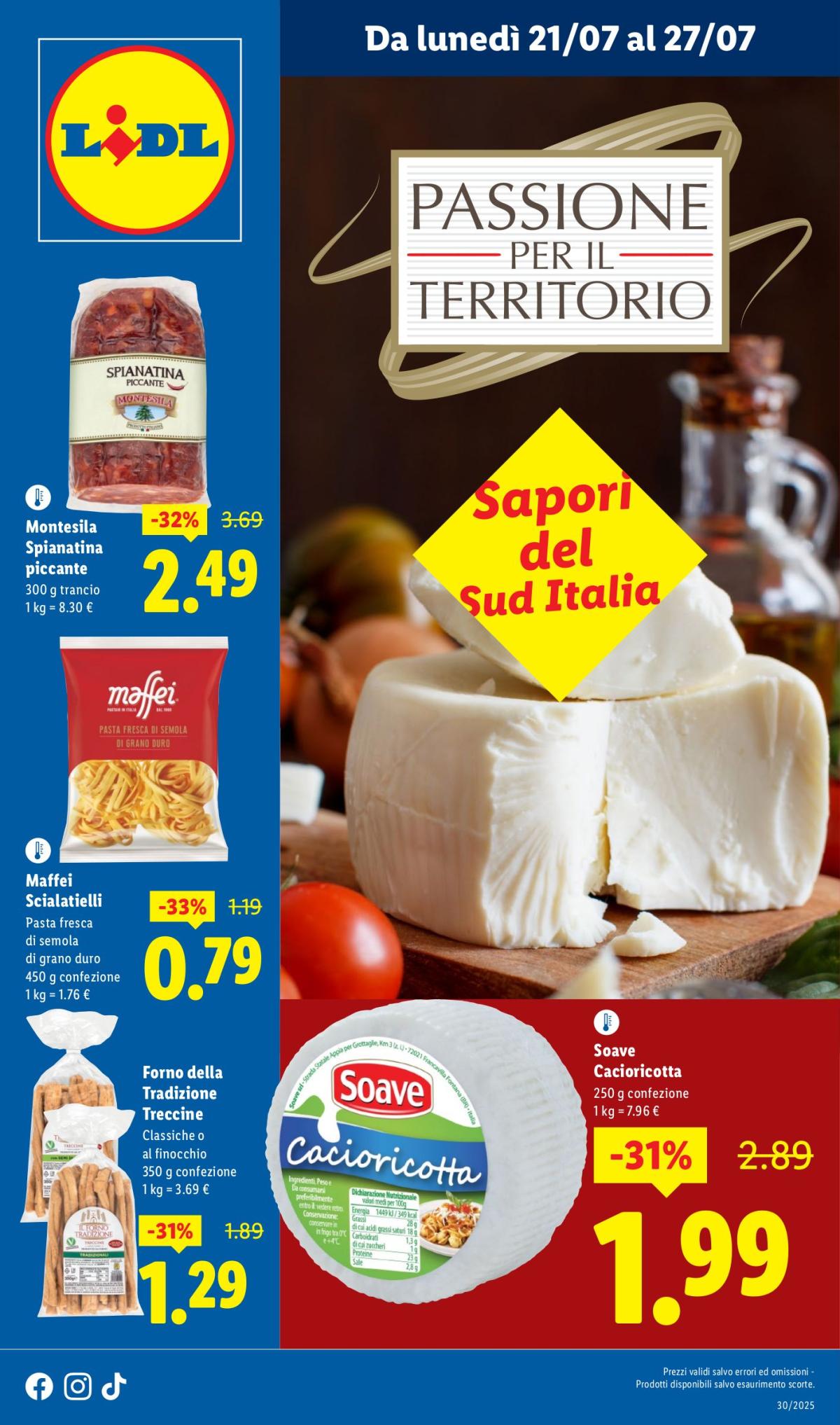 Volantino Lidl - Sud Italia valido dal 21/07 al 27/07