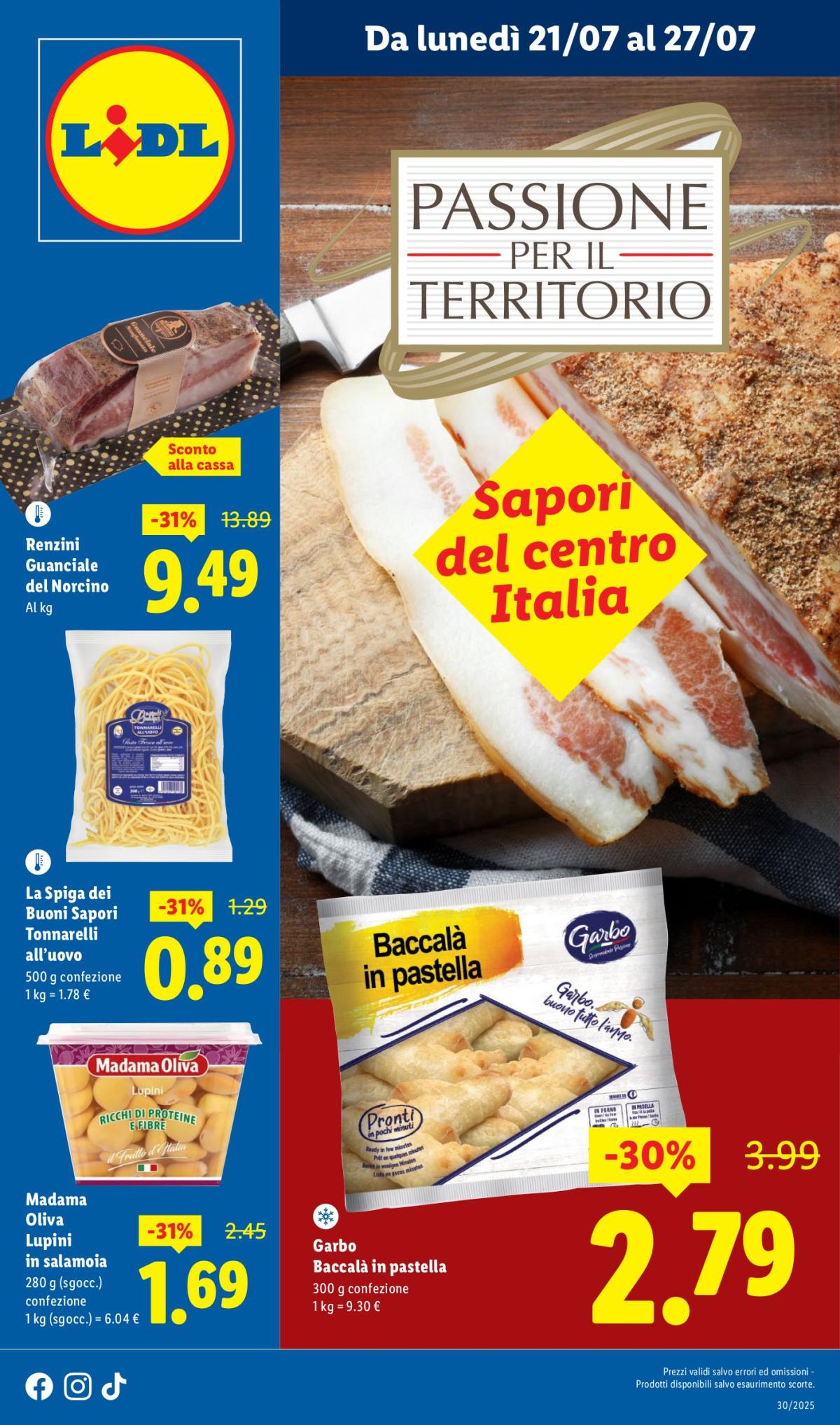 Volantino Lidl - Centro Italia valido dal 21/07 al 27/07