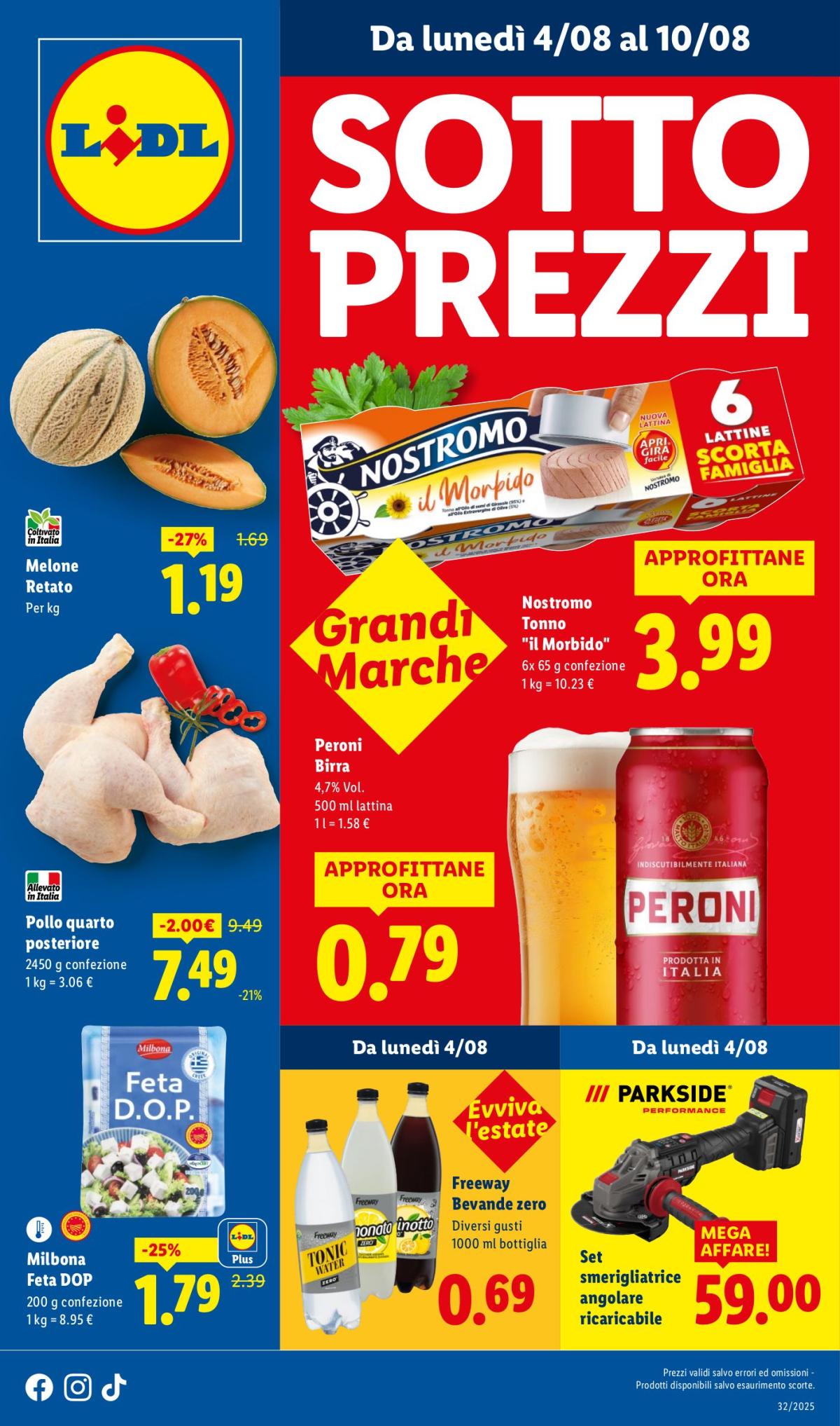Volantino Lidl valido dal 04/08 al 10/08