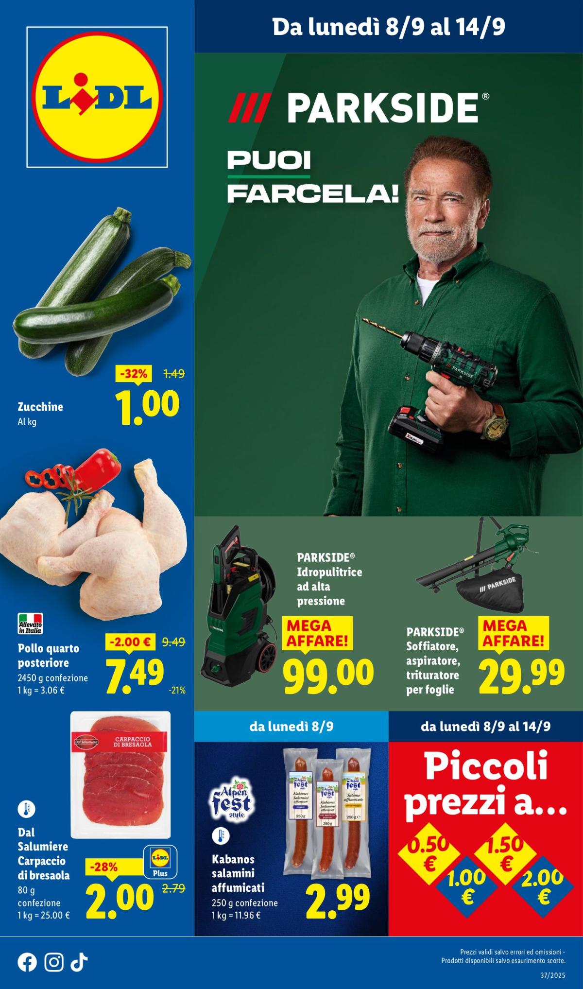 Volantino Lidl valido dal 08/09 al 14/09
