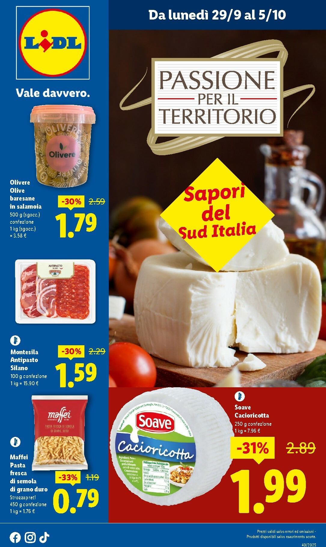 Volantino Lidl - Sapori del Sud Italia valido dal 29/09 al 05/10