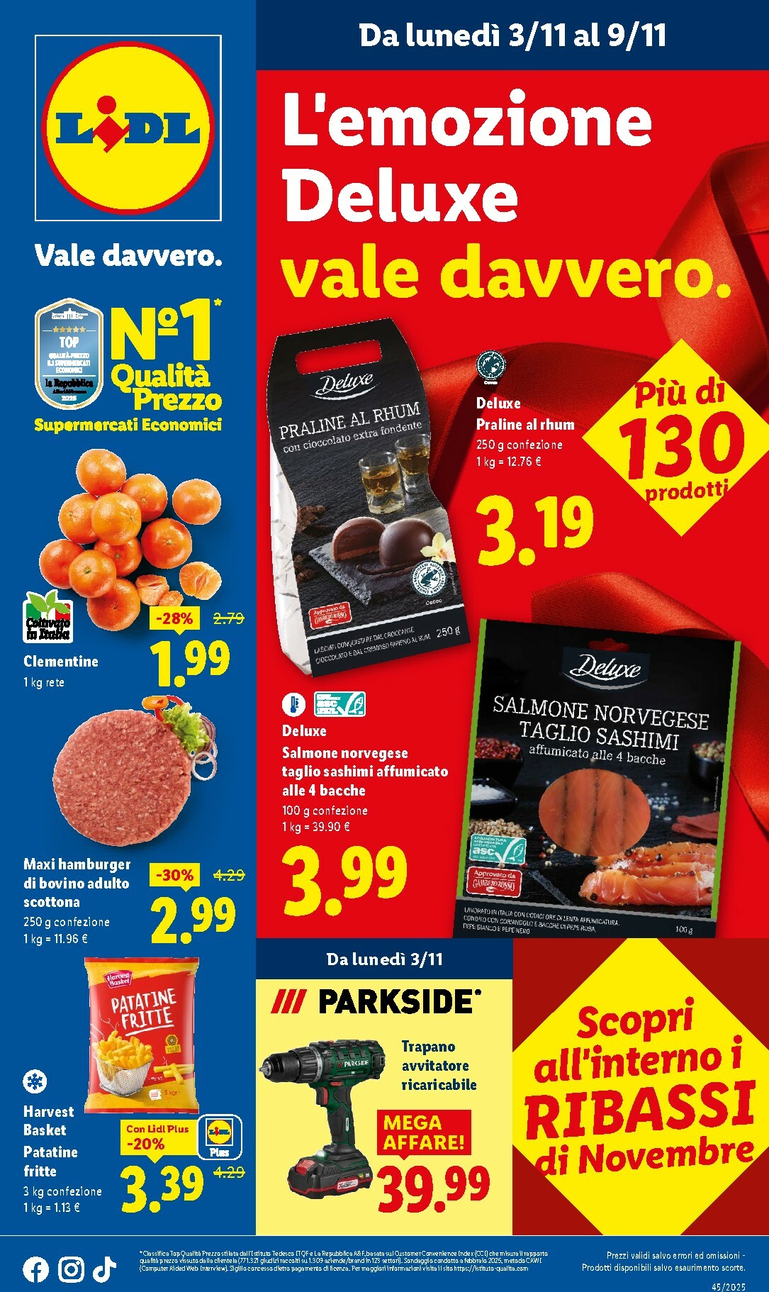 Volantino Lidl valido dal 03/11 al 09/11